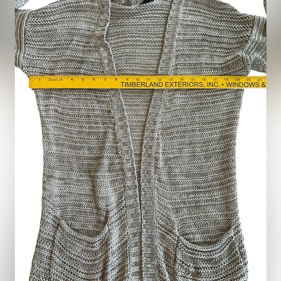 Ann Taylor Women’s Open Front Cardigan 100% Linen Knit Size Small Front Pockets. - Picture 8 of 9